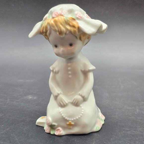 Kinka Enesco First Holy Communion Girl Figurine 1988 - Picture 1 of 7